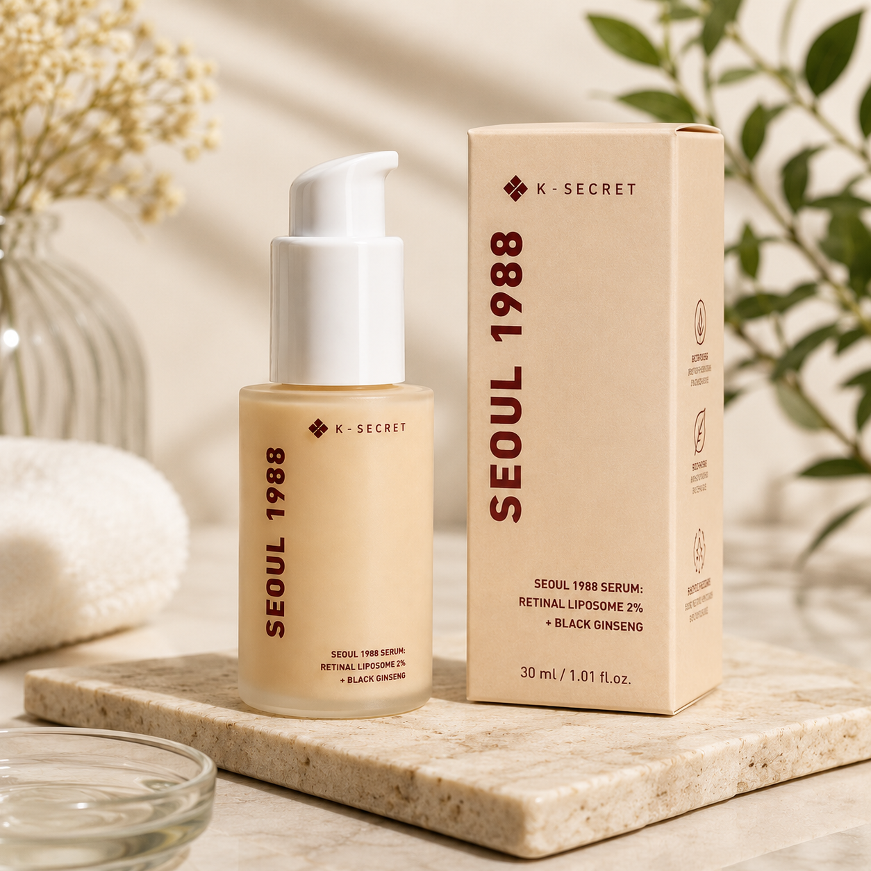 SEOUL 1988 SERUM Retinol | Cuidado Facial Avanzado para una Piel Joven, Suave y Luminosa